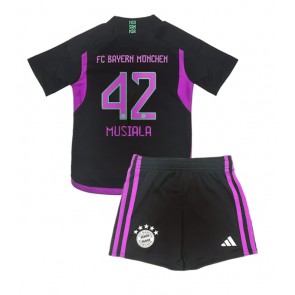 Bayern Munich Jamal Musiala #42 Gostujuci Dres za Dječji 2023-24 Kratak Rukavima (+ kratke hlače)